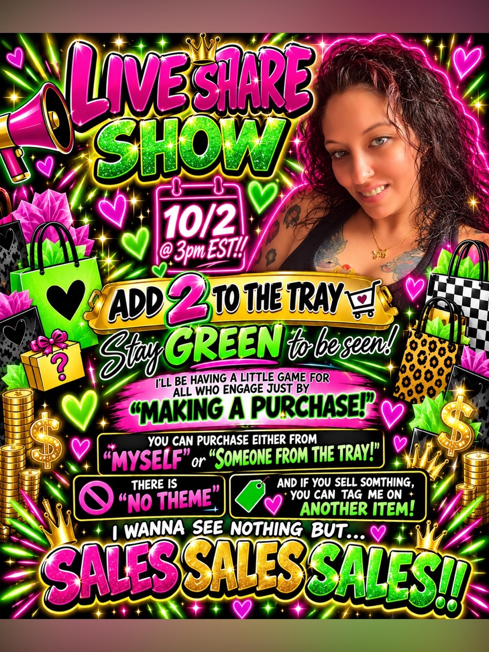 🛍️”Don’t Just WATCH👀 the Show… GET IN THE GAME TOO!🎯🛍️